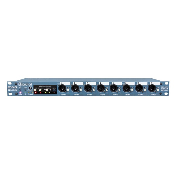 Radial SW8 8-Channel Auto-Switcher, Front Panel