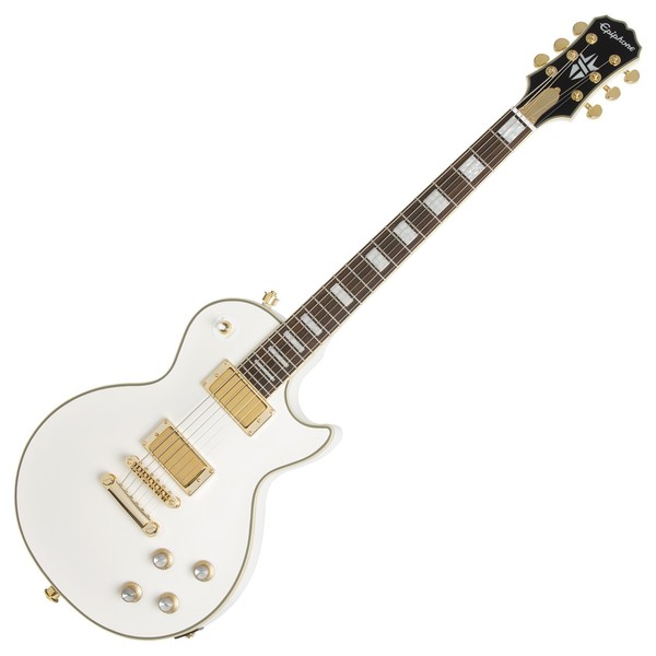 Epiphone Ltd. Ed. Bjorn Gelotte Les Paul Custom Outfit, Bone White