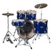 DDrum D2 5pc Drum Kit, Police Blue - Behind Drums