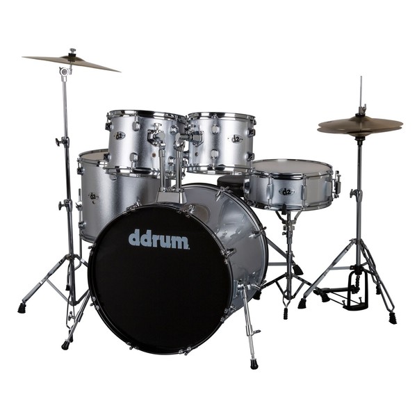 D2 5pc Drum Kit, Brushed Silver - Main Image