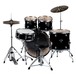 DDrum D2 5pc Drum Kit, Midnight Black - Behind Drums