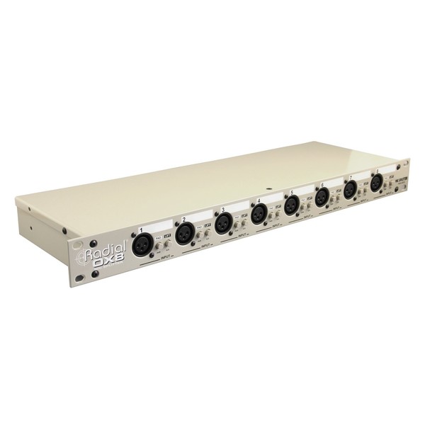 Radial OX8-J 8-Channel Passive Microphone Splitter, Angled Right