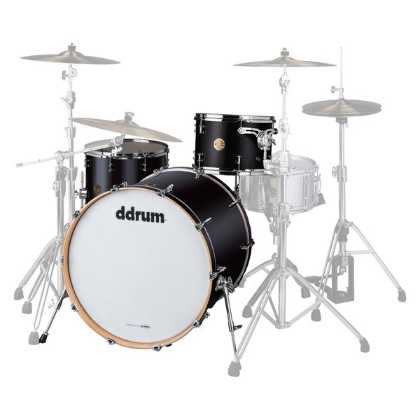 DDrum Dios Maple 24" 3pc Shell Pack, Satin Black - Main Image