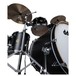 DDrum Dios Maple 22'' 5pc Shell Pack, Satin Black - Low Close Up Shot