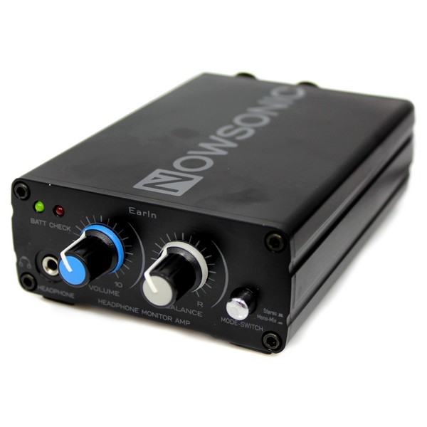 Nowsonic EarIn Wired Stereo Amplifier for In-Ear Monitoring - Angled