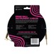 Ernie Ball 25ft Straight-Angle Braided Instrument Cable, Black - Back