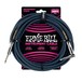 Ernie Ball 25ft Straight-Angle Braided Instrument Cable, Blue - Main