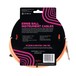 Ernie Ball 25ft Straight-Angle Braided Instrument Cable, Neon Orange - Back
