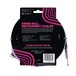 Ernie Ball 25ft Straight-Angle Braided Instrument Cable, Purple/Blue - Back