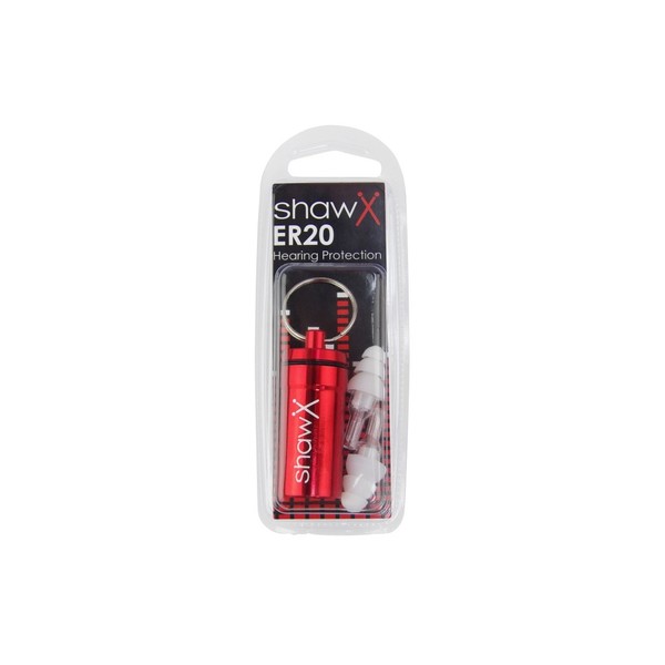 Shaw ER20 Ear Plugs with Carry Case - Packaged Earplugs