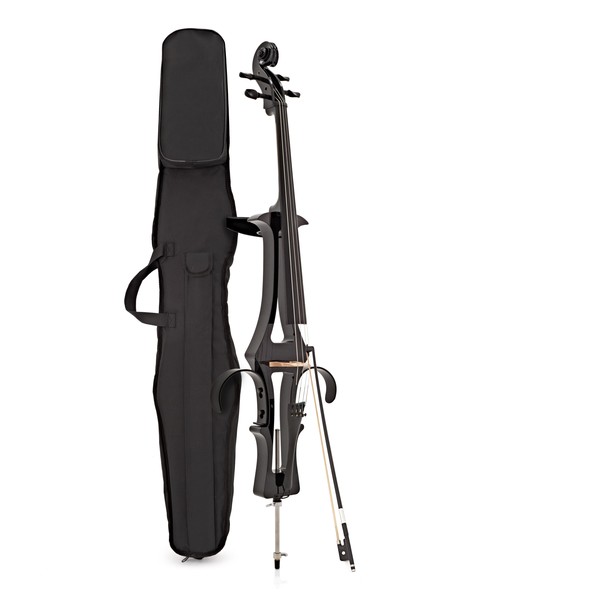 4/4 Size Electric Cello by Gear4music, Black