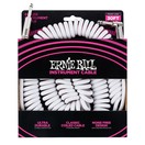 Ernie Ball 6045 30ft Straight-Angle Coiled Instrument Cable, White