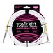 Ernie Ball 10ft Straight-Angle Instrument Cable, White - Main