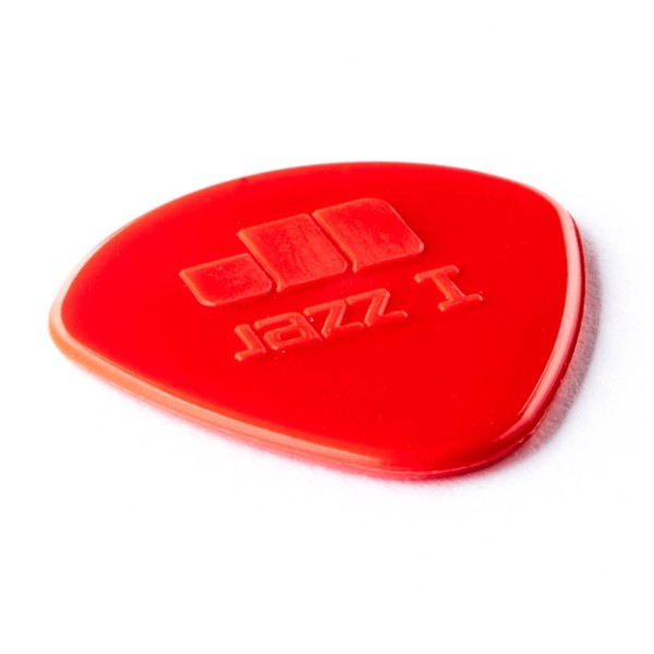 Dunlop Nylon Jazz I Red 1.10mm, Angled View