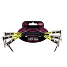 Ernie Ball P06050 6" Patch Cable 3 Pack, Black