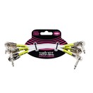 Ernie Ball P06052 6" Pancake Patch Cable 3 Pack, White