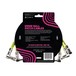 Ernie Ball 1ft Patch Cable 3 Pack, White - Back