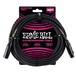 Ernie Ball 25ft XLR Mic Cable, Black/Gold - Main