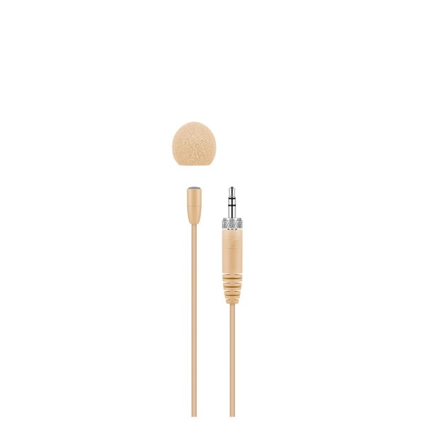 Sennheiser MKE Essential Omni-Beige Lavalier Microphone, 3.5mm Jack - Microphone and Connector