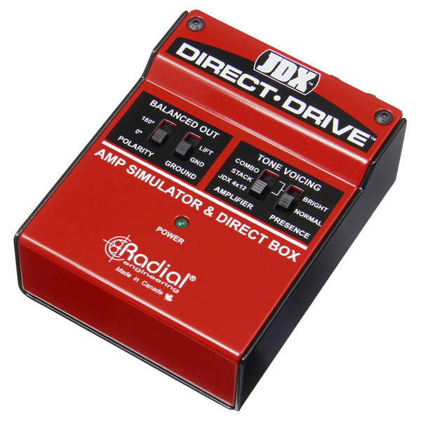 Radial Tonebone JDX Direct Drive Amp Emulator And DI Box - Angled