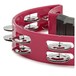 D-Shaped Tambourine by Gear4music Pink