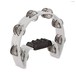 D-Shaped Tambourine by Gear4music, White