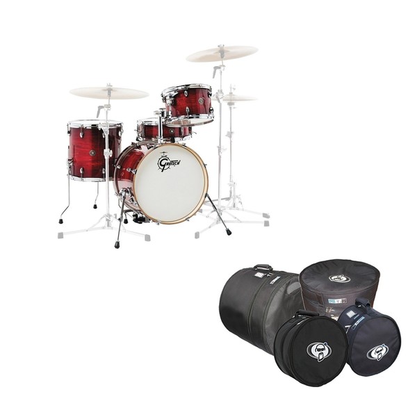 Gretsch Catalina Club 18'' 4pc Shell Pack w/ Protection Racket Cases - Main Image