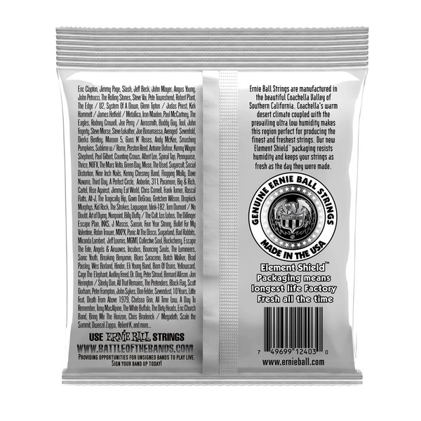 Ernie Ball Ernesto Palla Nylon Clear & Silver Set - Back