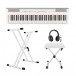 Yamaha P121 Digital Piano X Frame Package, White