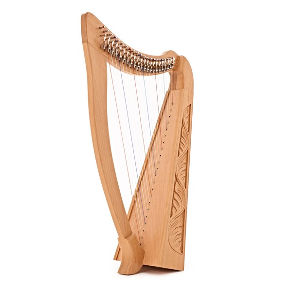 22 String Harp by Gear4music, Beech