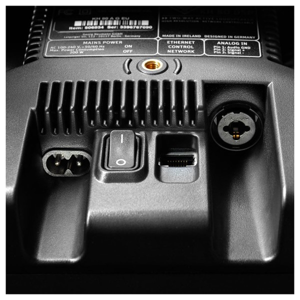 Neumann KH 80 DSP Studio Monitor. Rear