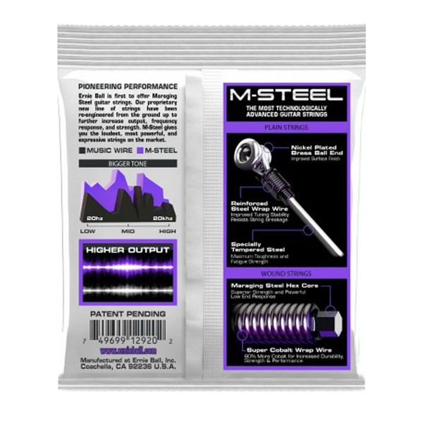 Ernie Ball Power Slinky M-Steel Set, 11-48