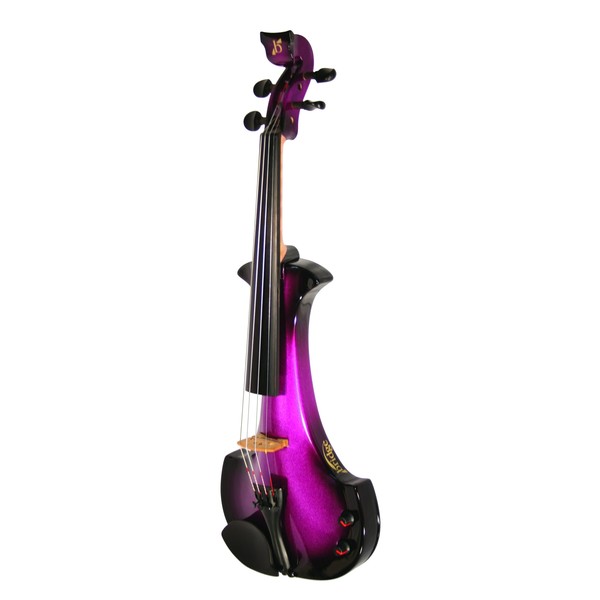 Bridge Aquila Electric Violin, Black and Purple