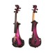 Bridge Aquila Electric Violin, Black and Purple, Front and Back