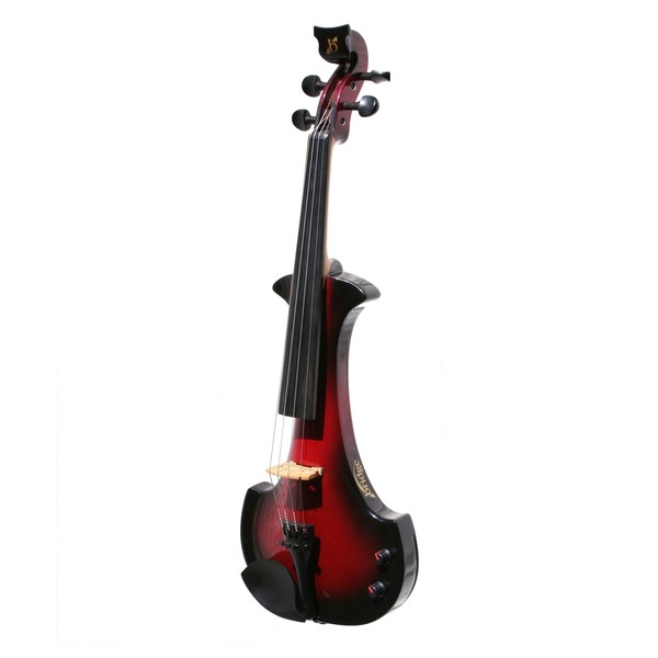 Bridge Aquila Octave Electric Violin, Black and Red