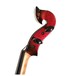 Bridge Aquila Octave Electric Violin, Black and Red, Headstock