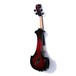 Bridge Lyra Octave Electric Violin, Black and Red, Back