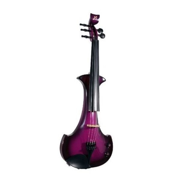 Bridge Lyra Octave Electric Violin, Black and Purple