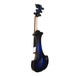 Bridge Lyra Octave Electric Violin, Black and Blue, Back