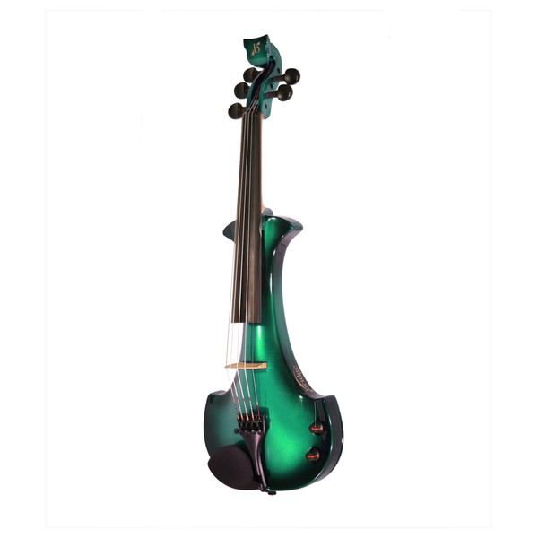 Bridge Lyra Octave Electric Violin, Black and Green