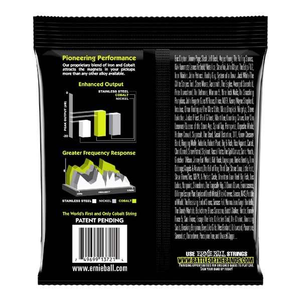 Ernie Ball Cobalt Regular Slinky 3 Pack, 10-46