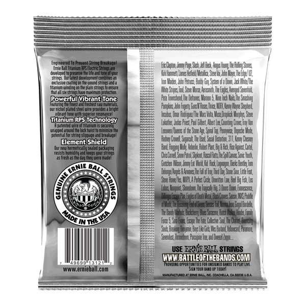 Ernie Ball Regular Slinky Coated Titanium Set, 10-46 - Back