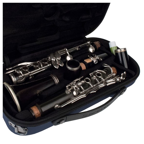 Protec BM307 Micro Clarinet Case, Blue, Inside