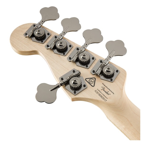 Squier Contemporary Active Jazz Bass V MN, Black - head back