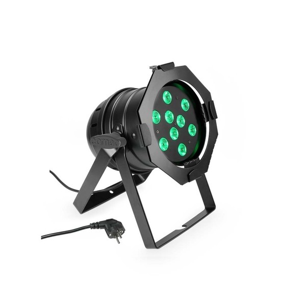 Cameo 9 x 3W Par 56 Can, RGB LED Par Can, Black