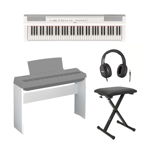 Yamaha P121 Digital Piano Package, White