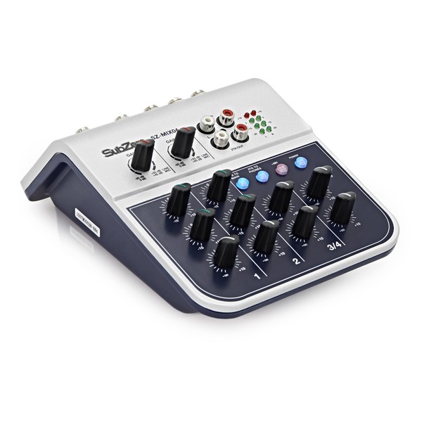 Microphone And 4-Channel Mini Mixer Bundle