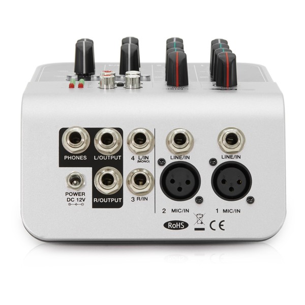 Microphone And 4-Channel Mini Mixer Bundle