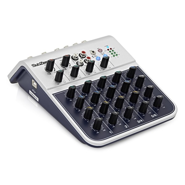 6 Channel Mini Mixer Microphone Bundle by Gear4music