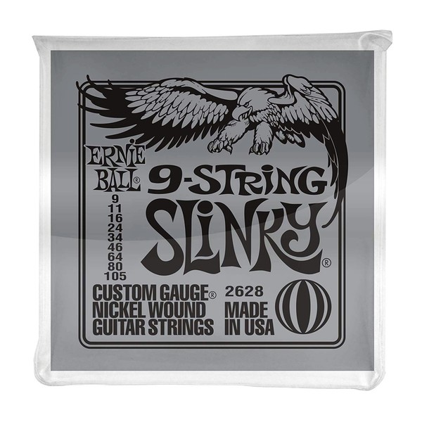 Ernie Ball Slinky Nickel Wound 9 String Set, 9-105